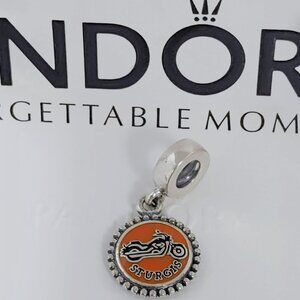 Pandora Sturgis Motorcycle Dangle Charms Bracelet Charms S925 Silver with box